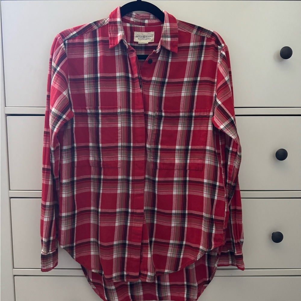 🌿3 for $25!! Bundle and Save🌿
[Denim & Supply Ralph Lauren] Red Plaid Shirt